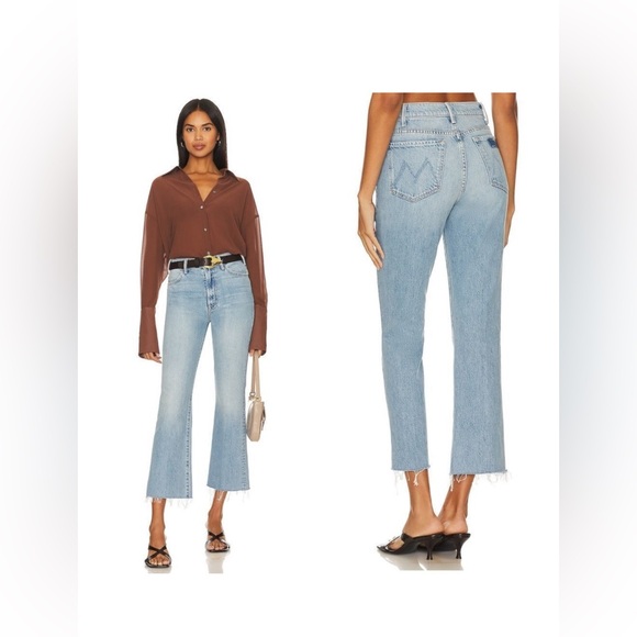 MOTHER The Hustler Ankle Fray Jeans in I Confess - Picture 1 of 9